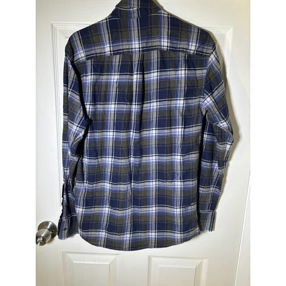 Peter Millar Men's blue/white Flannel shirt size Small - Picture 7 of 8